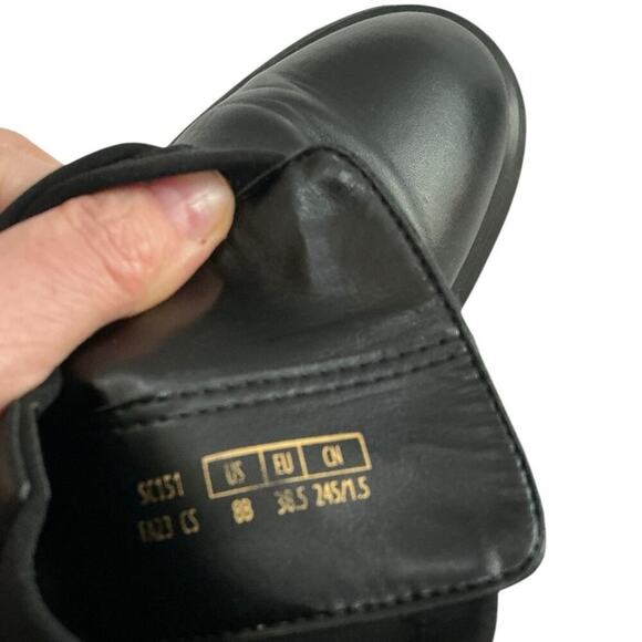 Stuart Weitzman Ultra Lug City Leather Bootie Black Size 8 Excellent Condition - Picture 10 of 12